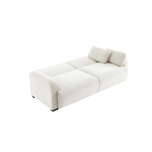 NUBO ΚΑΝΑΠΕΣ ΚΡΕΒΑΤΙ 3ΘΕΣΙΟΣ OFF WHITE 213x93x86cm