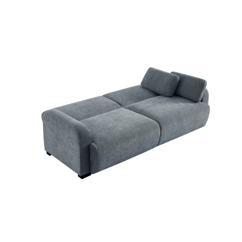 NUBO ΚΑΝΑΠΕΣ ΚΡΕΒΑΤΙ 3ΘΕΣΙΟΣ ΓΚΡΙ 213x93x86cm