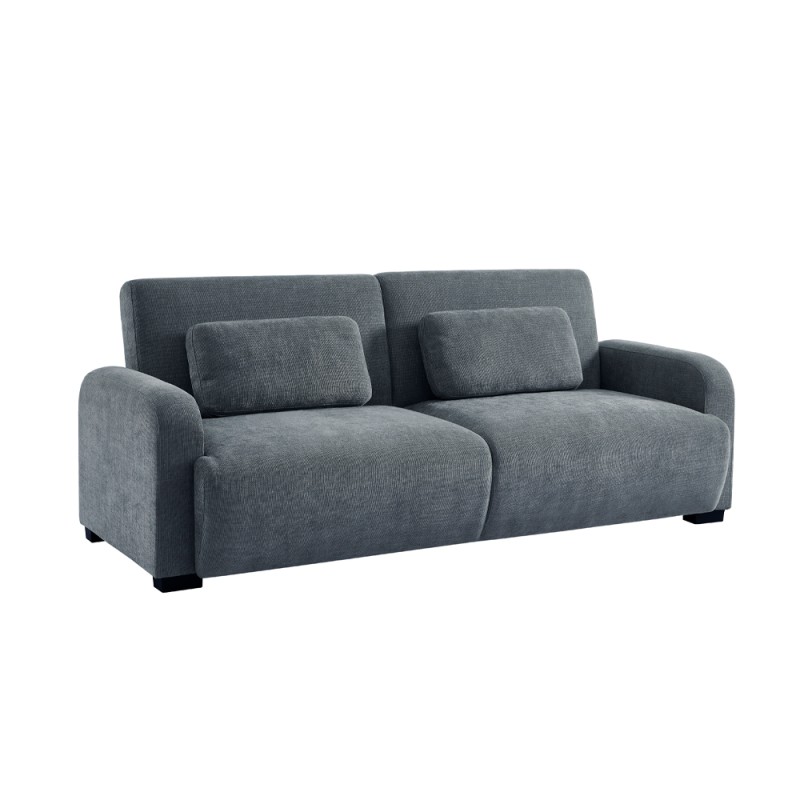 NUBO ΚΑΝΑΠΕΣ ΚΡΕΒΑΤΙ 3ΘΕΣΙΟΣ ΓΚΡΙ 213x93x86cm