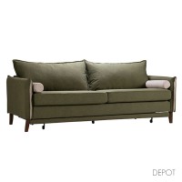 COMMODO ΚΑΝΑΠΕΣ ΚΡΕΒΑΤΙ 3ΘΕΣΙΟΣ ΛΑΔΙ NEVE 39 ΓΚΡΙ NEVE 80 230x81x88cm