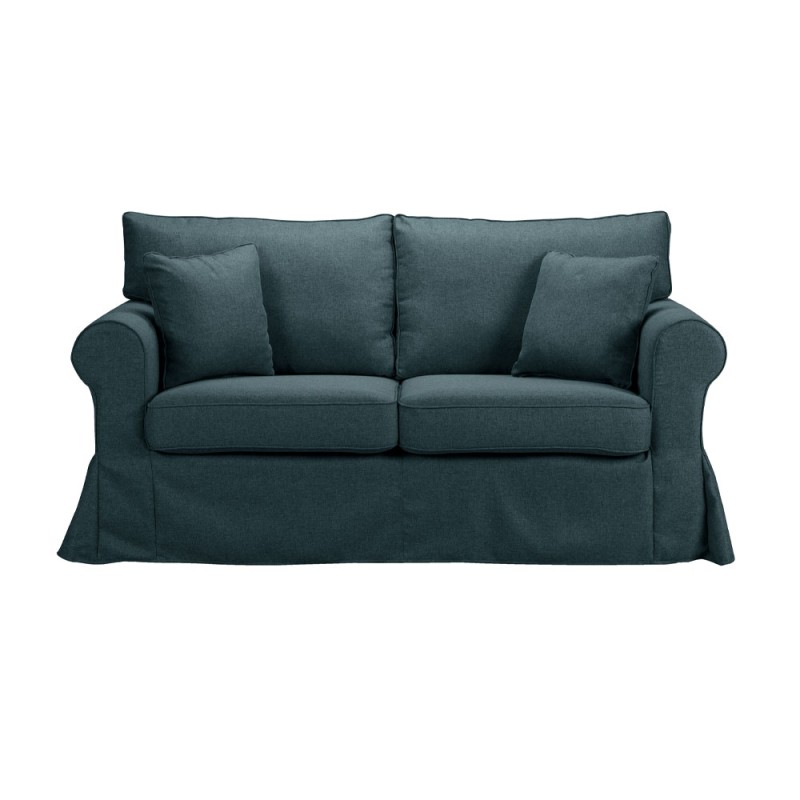 ASHLEY ΚΑΝΑΠΕΣ 2ΘΕΣΙΟΣ ΜΕ ΑΠΟΣΥΡΟΜΕΝΟ ΜΠΛΕ TWIST 13 173x85x95cm