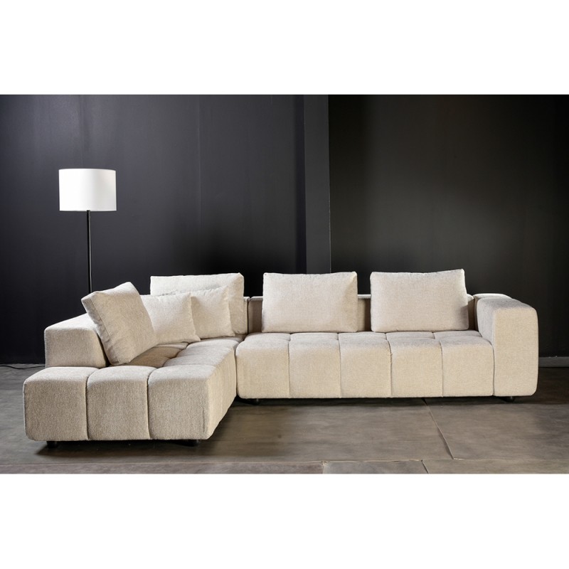 TOMOS ΚΑΝΑΠΕΣ ΓΩΝΙΑ ΑΡΙΣΤΕΡΗ BEIGE LEGASY 15 298x200x85cm
