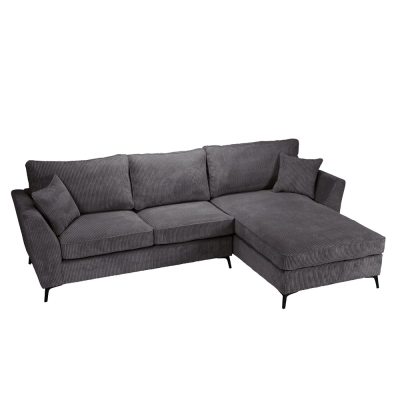 BOEL ΚΑΝΑΠΕΣ ΓΩΝΙΑ ΔΕΞΙΑ ΓΚΡΙ LINCOLN 90 280x170x92cm