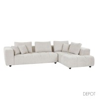 TOMOS ΚΑΝΑΠΕΣ ΓΩΝΙΑ ΔΕΞΙΑ BEIGE LEGASY 15 298x200x85cm