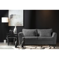COCOON ΚΑΝΑΠΕΣ ΚΡΕΒΑΤΙ 3ΘΕΣΙΟΣ ΓΚΡΙ LINCOLN 90 208x94x92cm