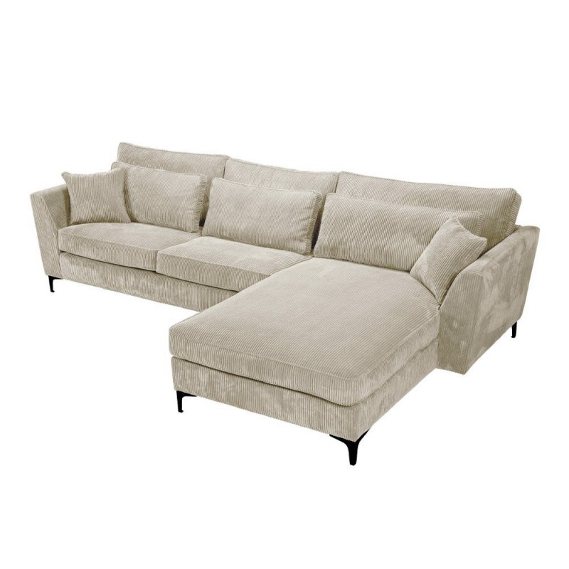 FOREVER ΚΑΝΑΠΕΣ ΓΩΝΙΑ ΔΕΞΙΑ BEIGE LINCOLN 03 316x185x92cm