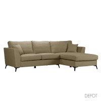 BOEL ΚΑΝΑΠΕΣ ΓΩΝΙΑ ΔΕΞΙΑ BEIGE MEMORY 02 280x170x92cm