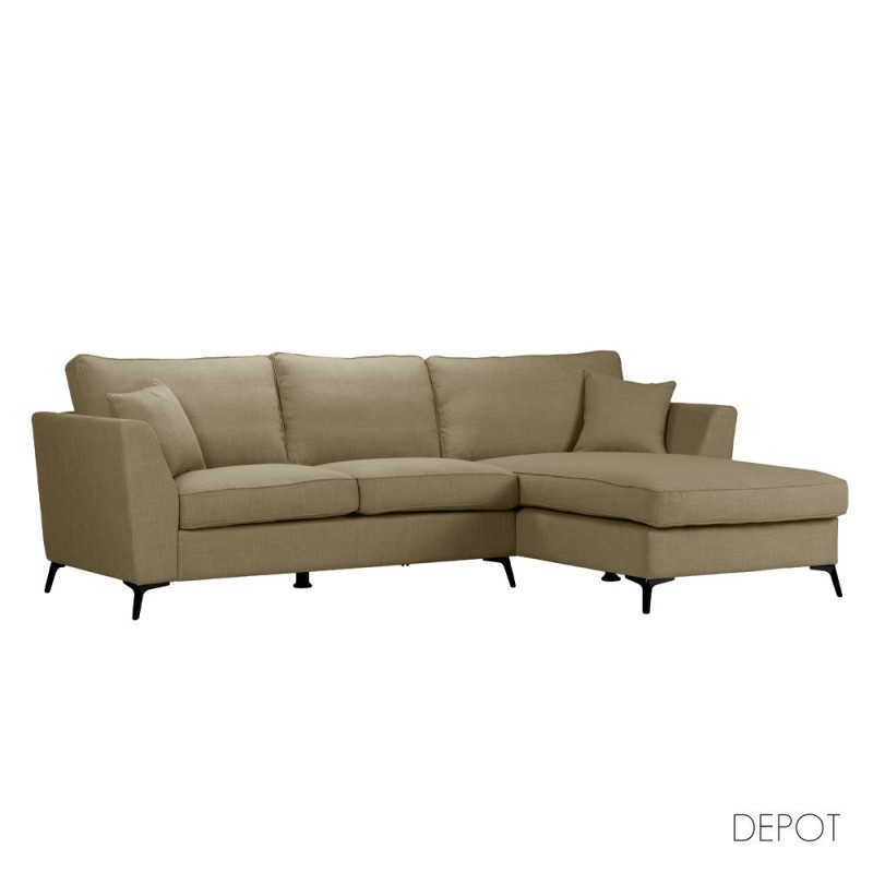 BOEL ΚΑΝΑΠΕΣ ΓΩΝΙΑ ΔΕΞΙΑ BEIGE MEMORY 02 280x170x92cm