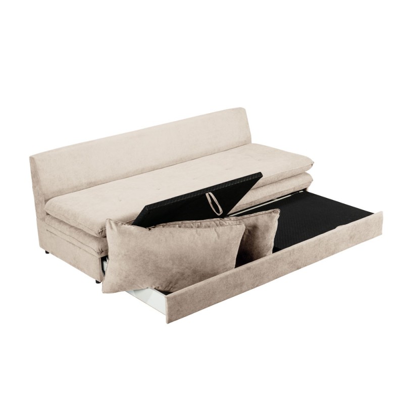 GIRASOLE ΚΑΝΑΠΕΣ ΚΡΕΒΑΤΙ 3ΘΕΣΙΟΣ BEIGE ASTI 1 200x87x90cm