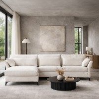 PARFAIT ΚΑΝΑΠΕΣ ΓΩΝΙΑ ΑΡΙΣΤΕΡΗ BEIGE LEGASY 15 307x185x92cm