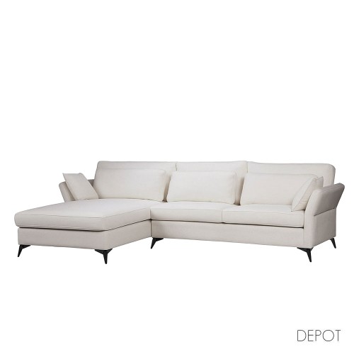 PARFAIT ΚΑΝΑΠΕΣ ΓΩΝΙΑ ΑΡΙΣΤΕΡΗ BEIGE LEGASY 15 307x185x92cm