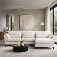 PARFAIT ΚΑΝΑΠΕΣ ΓΩΝΙΑ ΔΕΞΙΑ BEIGE LEGASY 15 307x185x92cm