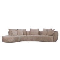CURVO ΚΑΝΑΠΕΣ ΓΩΝΙΑ ΑΡΙΣΤΕΡΗ BEIGE CREMONA 14 412x162x92cm