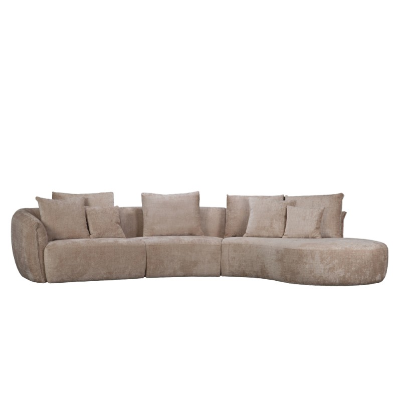 CURVO ΚΑΝΑΠΕΣ ΓΩΝΙΑ ΔΕΞΙΑ BEIGE CREMONA 14 412x162x92cm