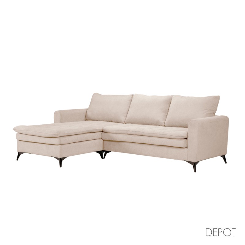 SCANDALO ΚΑΝΑΠΕΣ ΓΩΝΙΑ ΑΝΑΣΤΡΕΨΙΜΗ CREAM ASTI 1 265x188x99cm