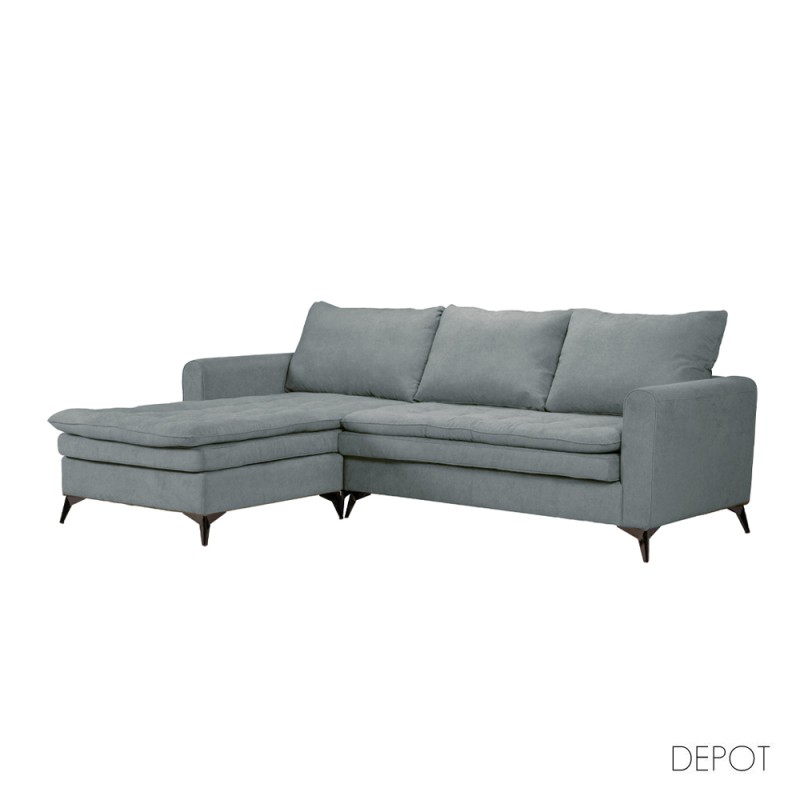 SCANDALO ΚΑΝΑΠΕΣ ΓΩΝΙΑ ΑΝΑΣΤΡΕΨΙΜΗ ΓΚΡΙ ASTI 13 265x188x99cm