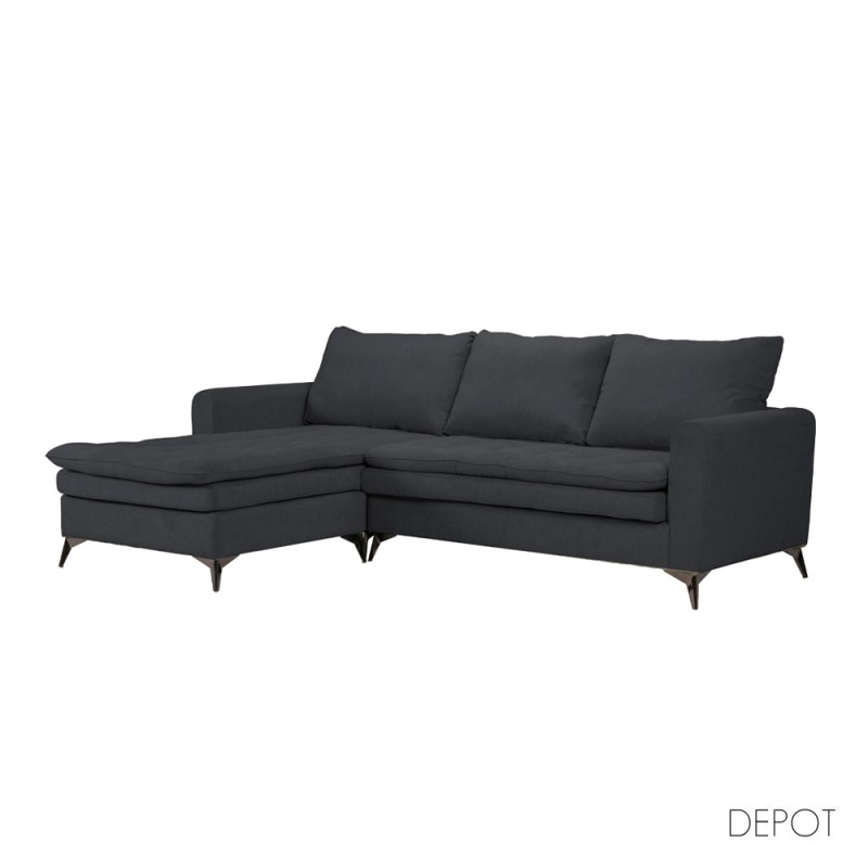 SCANDALO ΚΑΝΑΠΕΣ ΓΩΝΙΑ ΑΝΑΣΤΡΕΨΙΜΗ ΑΝΘΡΑΚΙ ASTI 15 265x188x99cm