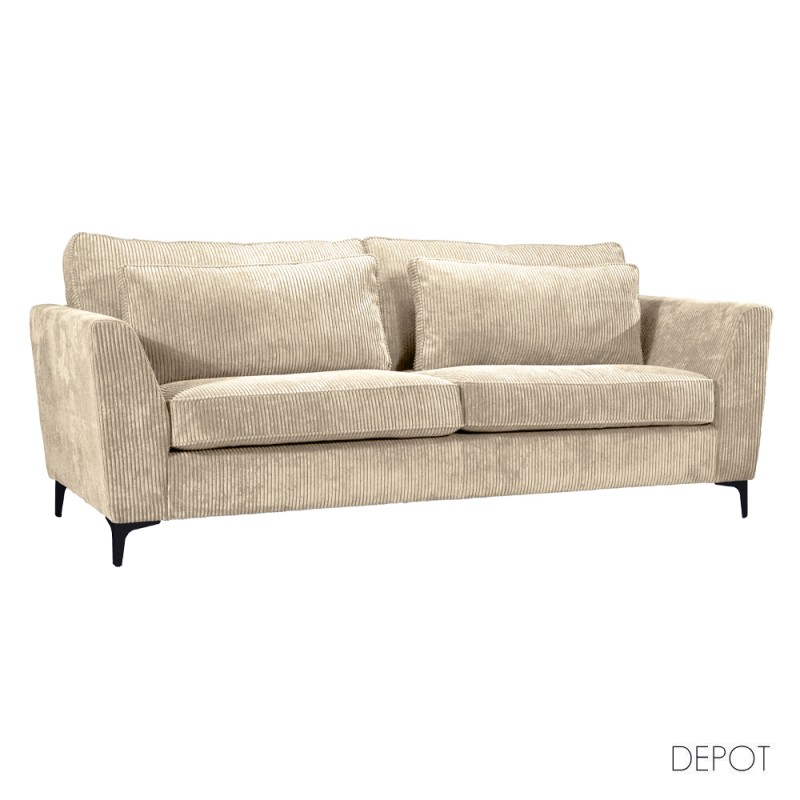 FOREVER ΚΑΝΑΠΕΣ 3ΘΕΣΙΟΣ BEIGE LINCOLN 03 223x96x93cm
