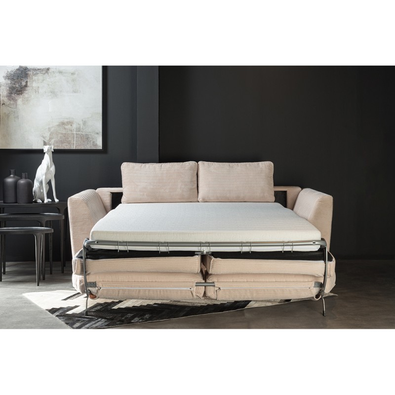 COCOON ΚΑΝΑΠΕΣ ΚΡΕΒΑΤΙ 3ΘΕΣΙΟΣ BEIGE LINCOLN D 03 208x94x92cm