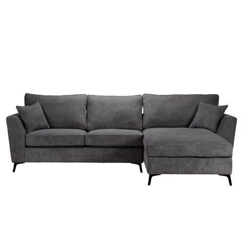 BOEL ΚΑΝΑΠΕΣ ΓΩΝΙΑ ΔΕΞΙΑ ΓΚΡΙ LINCOLN D 90 280x170x92cm