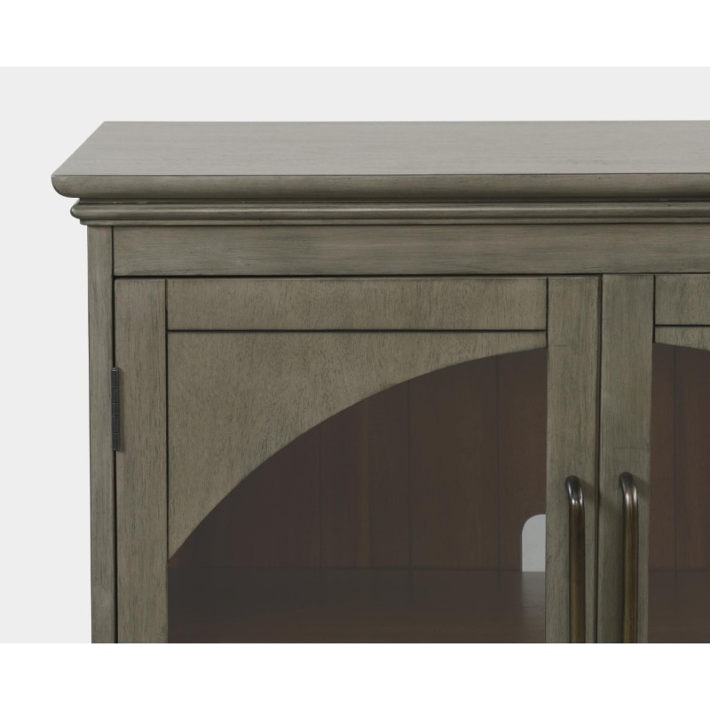 Μπουφές Avola από ξύλο ακακίας σε γκρι 165x43x91.5cm