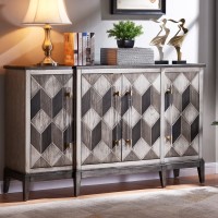 Μπουφές Stilig από ξύλο σε γκρι απόχρωση 152x42x92cm