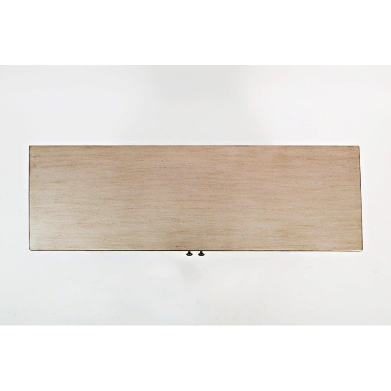 Μπουφές Avola από ξύλο ακακίας σε ασημί 127x40.5x99cm