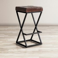 Σκαμπό bar Avola σε σκούρα καφέ απόχρωση 38x38x74cm