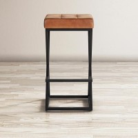 Σκαμπό bar Avola σε καφέ απόχρωση 38x38x74cm