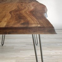 Τραπέζι τραπεζαρίας Avola από ξύλο ακακίας σε καρυδί 99x201x73cm