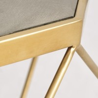 Τραπέζι σαλονιού Glamour από MDF σε χρυσό 106x106x40