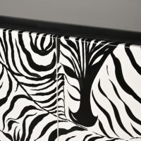 Μπουφές Stilig από MDF σε ασπρόμαυρο 183x40x90cm