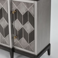 Μπουφές Stilig από ξύλο σε γκρι απόχρωση 152x42x92cm
