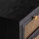Συρταριέρα Kenia Ξύλο/Μπαμπού Μαύρο/Φυσικό 100x40x78cm