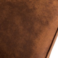 Chesterfiled Deluxe Καναπές 4θέσιος Ύφασμα με Όψη Δέρματος Vintage Κονιάκ 238×86×80εκ