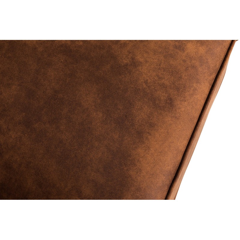 Chesterfiled Deluxe Καναπές 4θέσιος Ύφασμα με Όψη Δέρματος Vintage Κονιάκ 238×86×80εκ