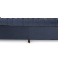 Chesterfiled Deluxe Καναπές 4θέσιος Βελούδο Μπλε 238×86×80cm