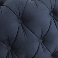 Chesterfiled Deluxe Καναπές 4θέσιος Βελούδο Μπλε 238×86×80cm