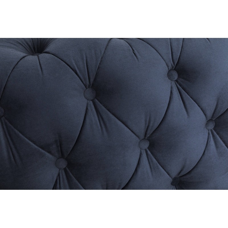 Chesterfiled Deluxe Καναπές 4θέσιος Βελούδο Μπλε 238×86×80cm