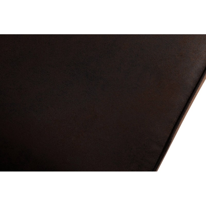 Chesterfiled Deluxe Καναπές 4θέσιος Ύφασμα με Όψη Δέρματος Vintage Καφέ 238×86×80εκ