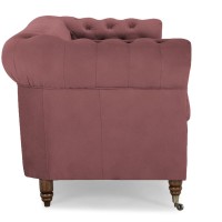 Chesterfiled Deluxe Καναπές 4θέσιος Βελούδο Σάπιο Μήλο 238×86×80cm
