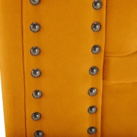 Chesterfiled Deluxe Καναπές 4θέσιος Βελούδο Μουσταρδί 238×86×80cm