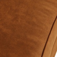 Chesterfield Deluxe 3-θέσιoς Κυρτός Καναπές Vintage Όψη Δέρματος Καφέ-Κονιάκ 230x86x80cm