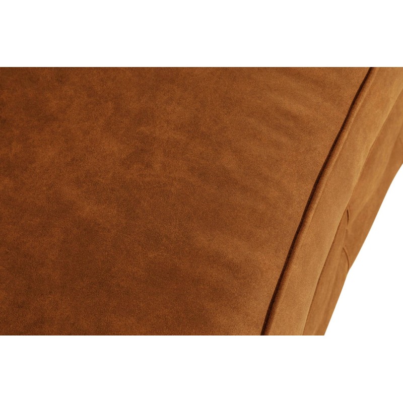 Chesterfield Deluxe 3-θέσιoς Κυρτός Καναπές Vintage Όψη Δέρματος Καφέ-Κονιάκ 230x86x80cm