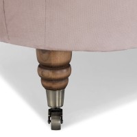 Chesterfield Deluxe 3-θέσιoς Κυρτός Καναπές Βελούδο Ροζ Γιασεμί 230x86x80cm