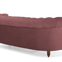 Chesterfield Deluxe 3-θέσιoς Κυρτός Καναπές Βελούδο Σάπιο Μήλο 230x86x80cm