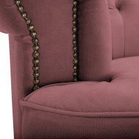 Chesterfield Deluxe 3-θέσιoς Κυρτός Καναπές Βελούδο Σάπιο Μήλο 230x86x80cm