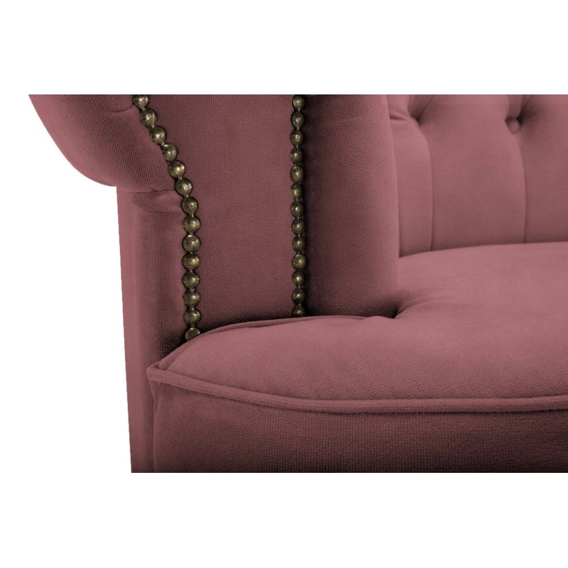 Chesterfield Deluxe 3-θέσιoς Κυρτός Καναπές Βελούδο Σάπιο Μήλο 230x86x80cm