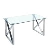 Τραπέζι Τραπεζαρίας Cross Chrome 160x90x75