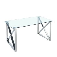 Τραπέζι Τραπεζαρίας Cross Chrome 160x90x75